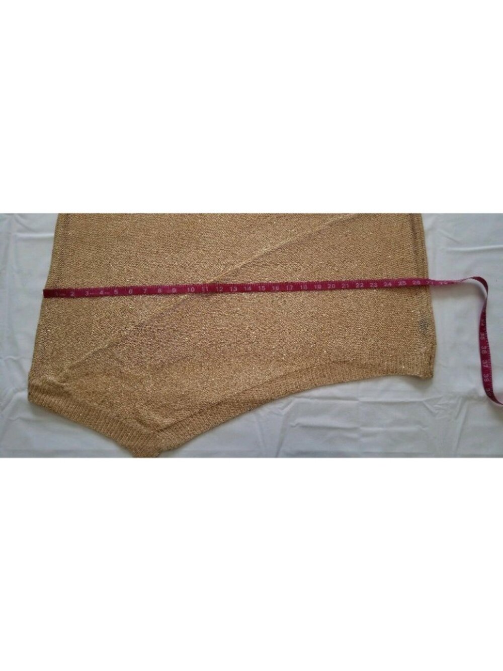 Verve Ami Women's Asymmetric Hem Shimmery Gold Pullover Sweater Plus Size 2X NWT - Picture 9 of 12